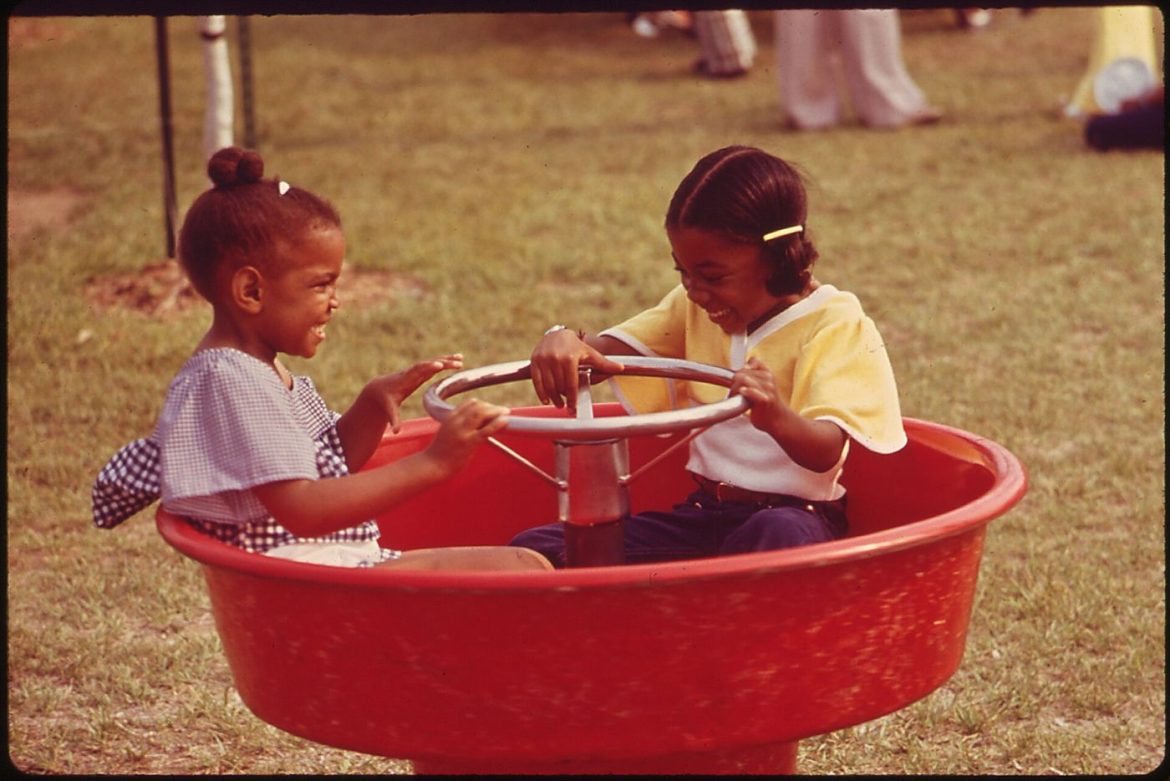 Children playing outside